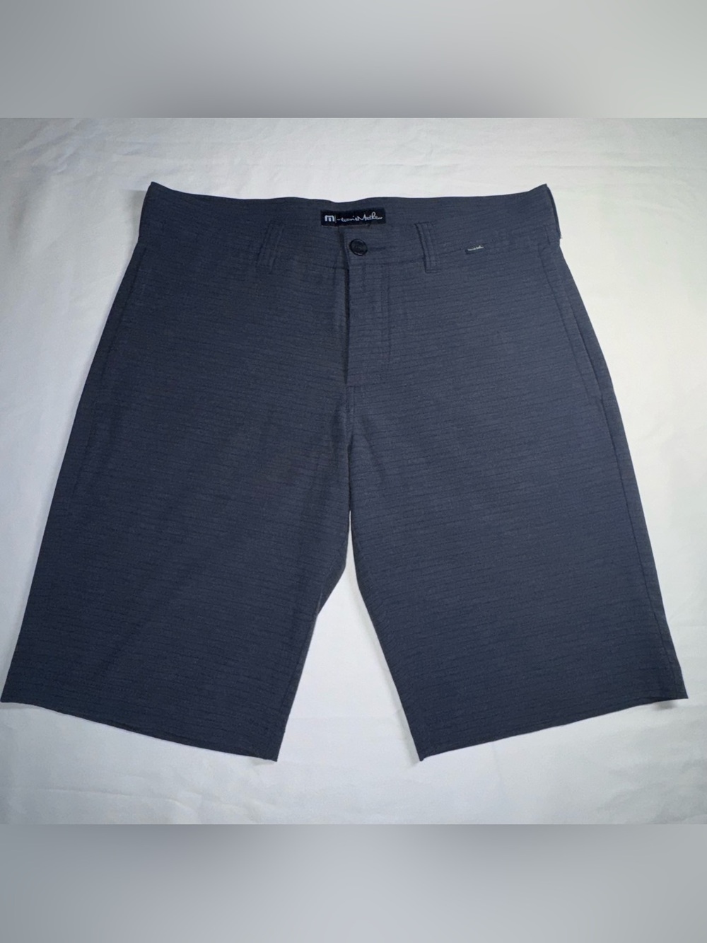 Travis Mathew Men's Navy Flat-Front Performance Shorts